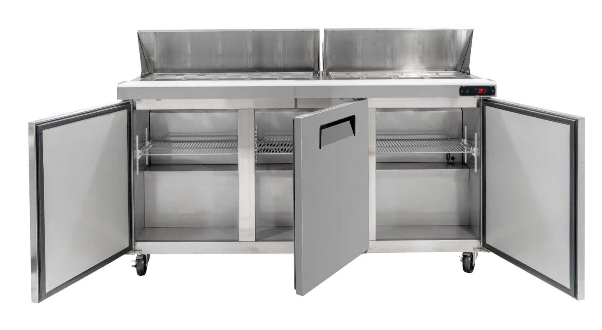 Picture of Chefs Range TSSU-72T - 3 Door Prep counter + 18 x 1/6gn containers