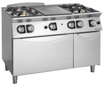 Picture of Giorik TG76FTCMedium Duty Gas Solid Top Range + 4 open burners