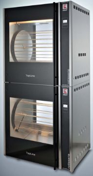 Picture of Ubert Topline RT412-CC, 12 Spit Stacked Pass Thru "Hot air" electric rotisserie