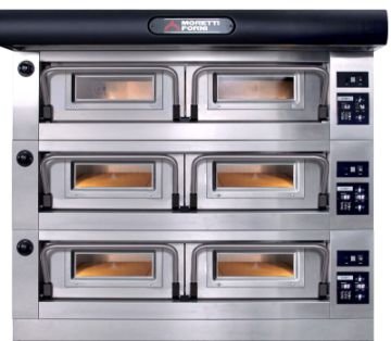 Picture of Moretti Forni PB120EB-3. 4 Tray - Triple Deck Electric Bakery oven