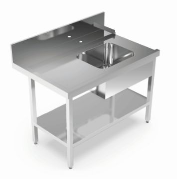 Picture of Aristarco - 1500mm Right hand Pre rinse sink for hood dishwasher