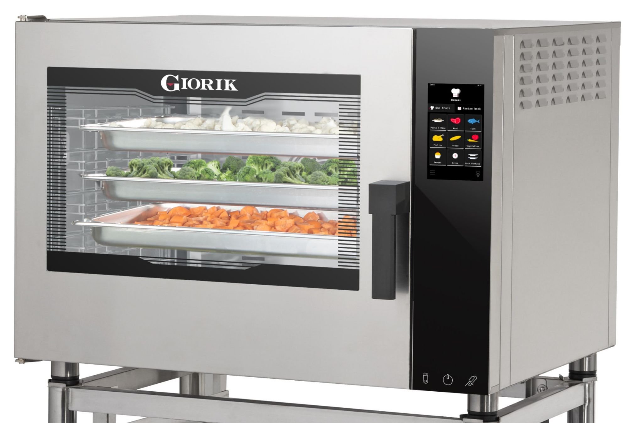 Picture of Giorik Movair NMTG5W-R 5 rack Gas Combi/Bake off oven with wash system