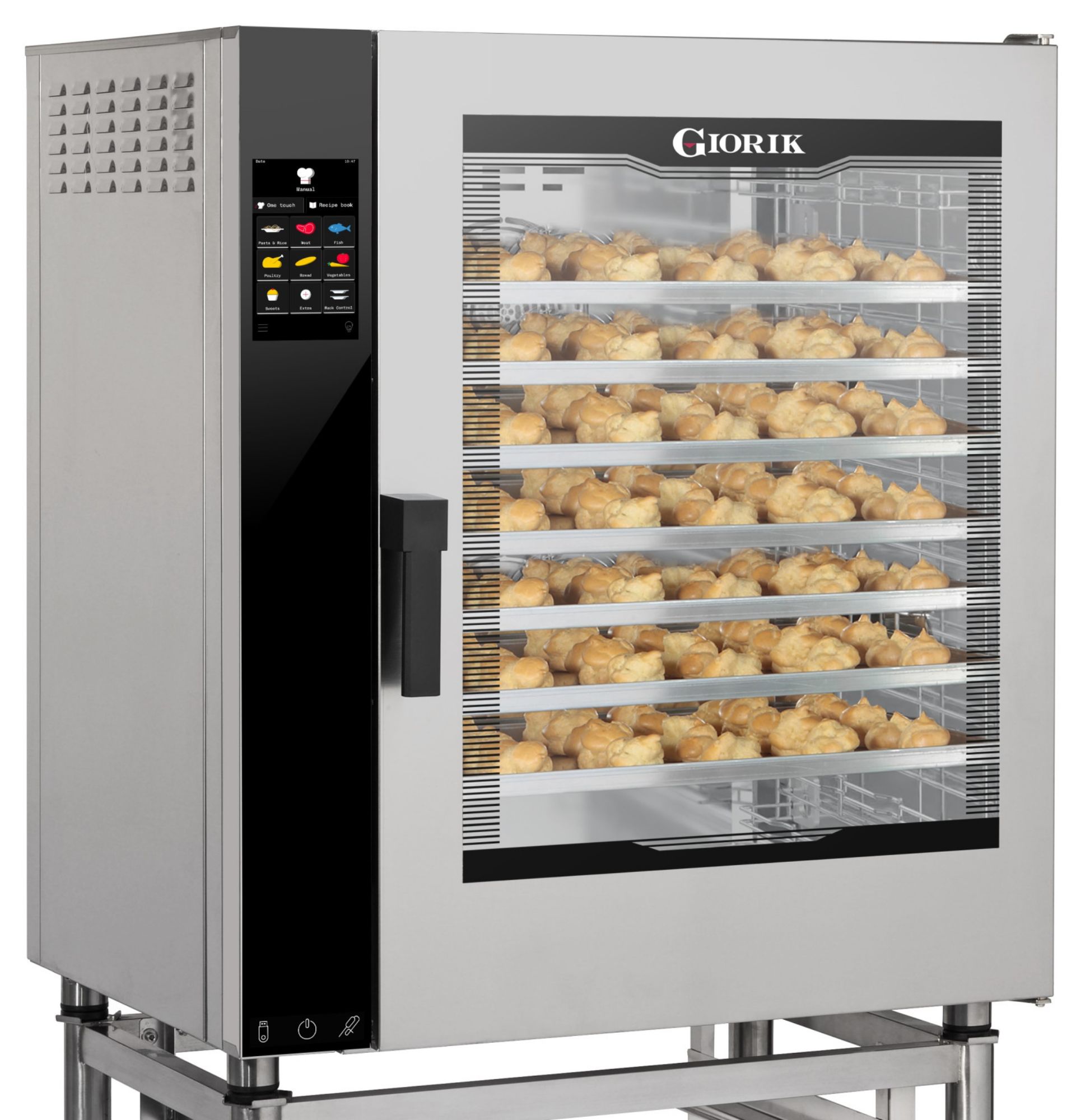 Picture of Giorik Movair NMTG10W-R 10 rack Gas Combi/Bake off oven with wash system