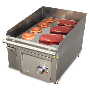 Picture of Mirror M4E Heavy duty Electric Chrome Griddle - Smooth plate