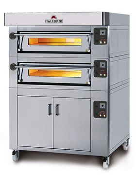 Picture of Italforni LSB-2 Heavy duty Twin deck electric pizza oven - 12 x 12" pizzas