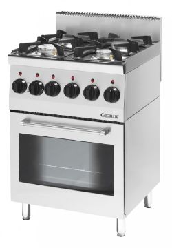Picture of Giorik Snack 60 LPG694E 4 Burners with Electric convection oven