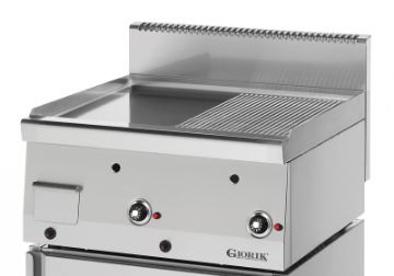 Picture of Giorik Snack 60 LGG6910X Slimline Gas griddle - 1/2 Ribbed + 1/2 Smooth