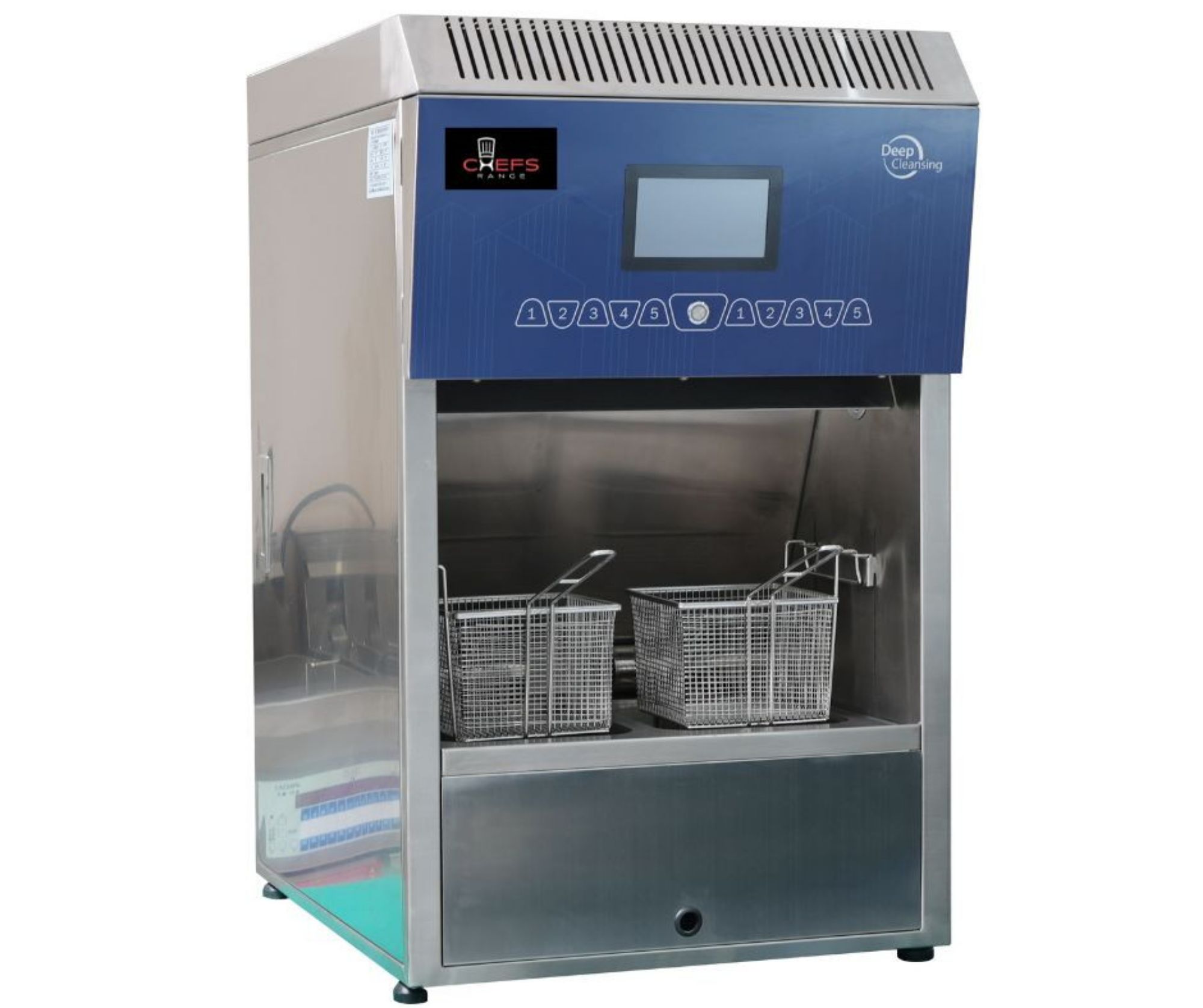 Picture of Chefs Range KDWYZ-2 Ventless Fryer 2 x 8 Ltr fryers with auto basket lift & programmable controls