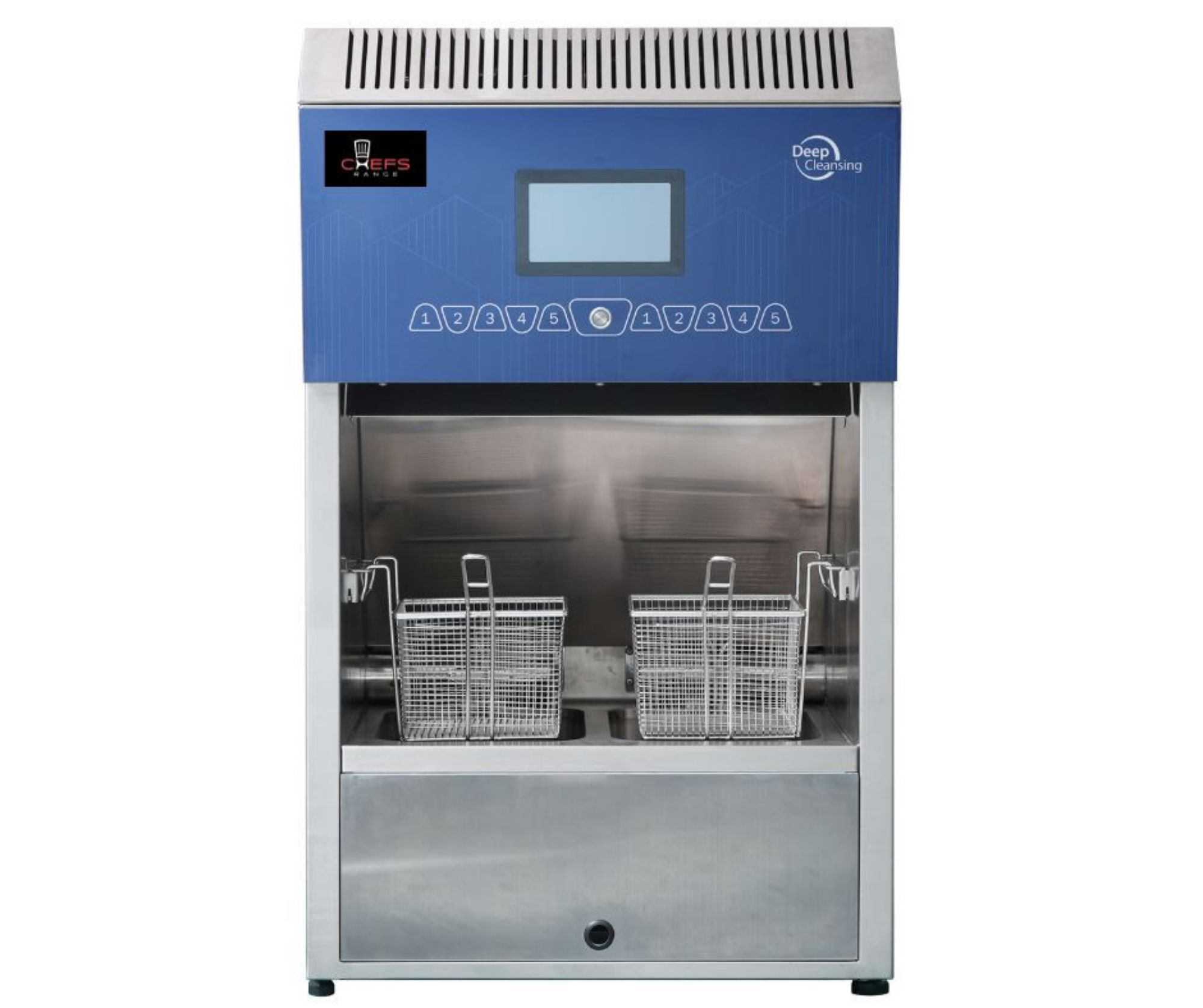 Picture of Chefs Range KDWYZ-2 Ventless Fryer 2 x 8 Ltr fryers with auto basket lift & programmable controls