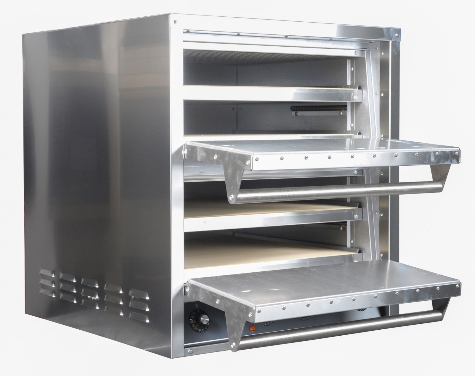 Picture of Italforni IT2+2 Twin Door pizza oven with 4 cooking decks - 4 x 20" pizza capacity