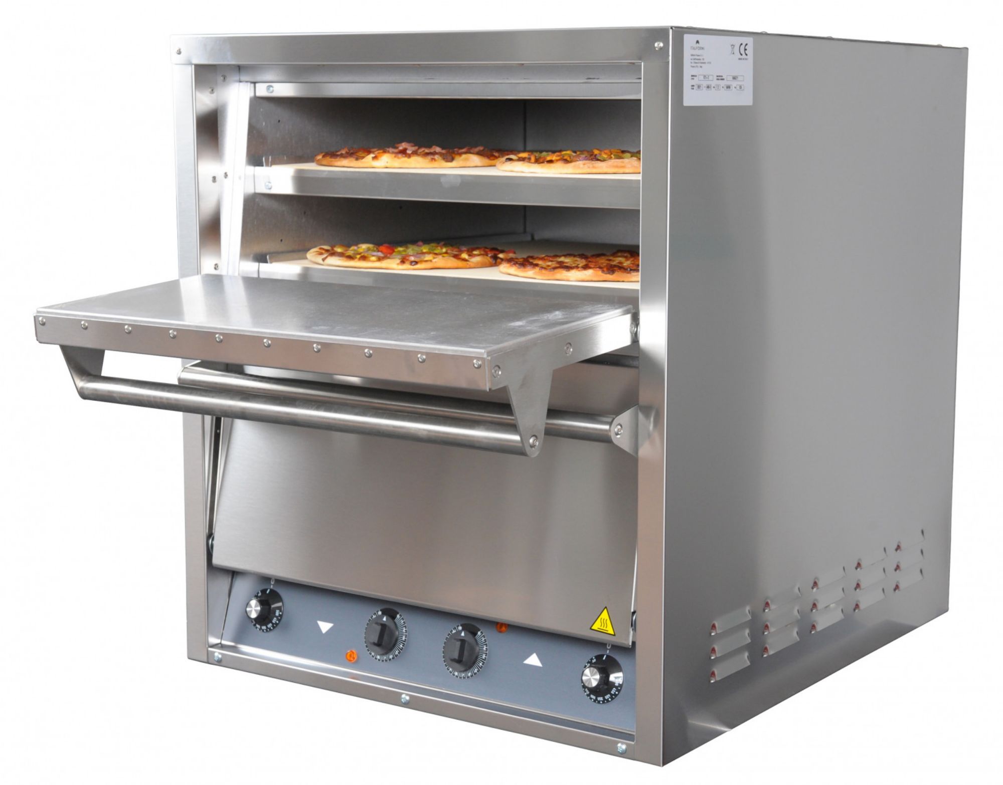 Picture of Italforni IT2+2 Twin Door pizza oven with 4 cooking decks - 4 x 20" pizza capacity