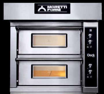 Picture of Moretti IDD60.60 Twin deck electric pizza oven - 8 x 12" Pizzas with Electronic controls