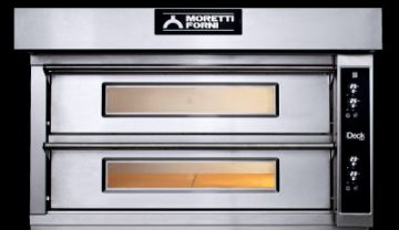 Picture of Moretti IDD105.65 Twin deck electric pizza oven - 12 x 12" Pizzas with Electronic controls