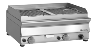 Picture of Giorik 70 Top GL74TV - 2 Zone Gas radiant chargrill with water tray