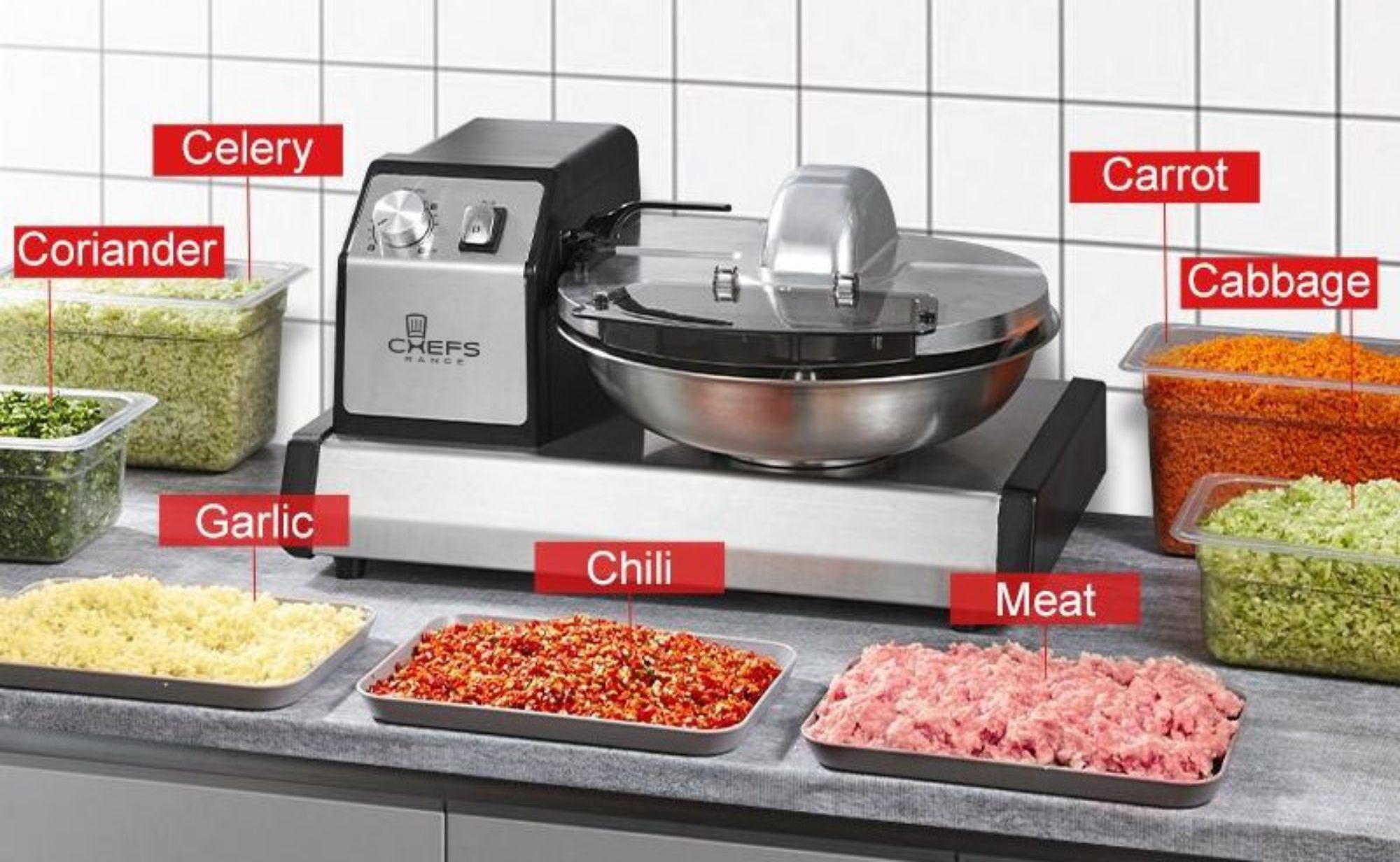 Picture of Chefs Range GJ805 6 Ltr Bowl Food cutter