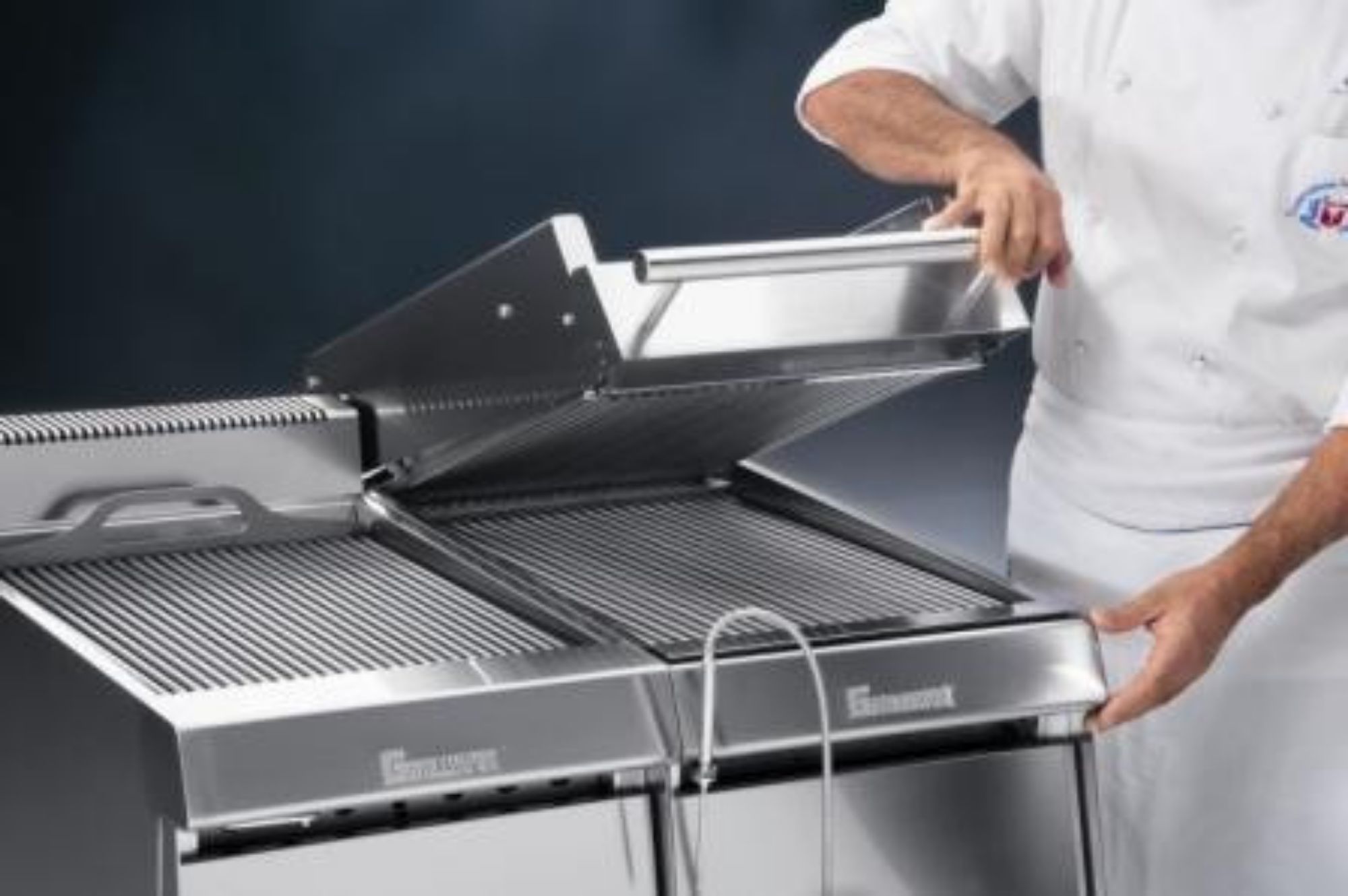 Picture of Arris GE519EL-AUTOTOP Hi speed overgrill chargrill, automatic lift, cooks both sides at the same time - with water tray