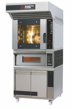 Picture of Moretti Forni F50E+ IDM60.60 (Comp B+P1/L) Electric deck oven + convection oven