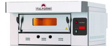 Picture of Italforni EGA-1 Heavy duty single deck gas pizza oven - 4 x 12" Pizzas