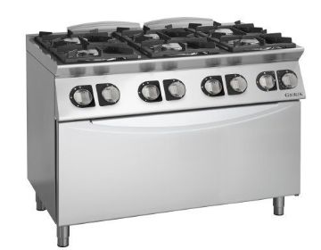 Picture of Giorik ECG760EH - 6 Burner gas range with Electric Maxi oven
