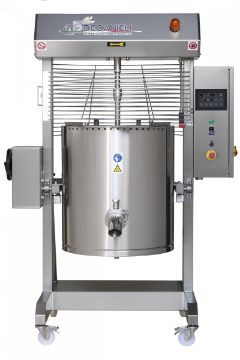 Picture of De Danieli CT300EIA - 300 Ltr Electric High temperature Indirect heat tilting kettle with stirer for hard density products- Touchscreen controls