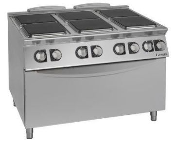 Picture of Giorik CE76QH - 6 square plate electric range with maxi oven