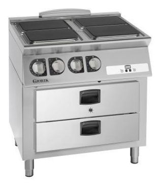 Picture of Giorik CE74QGMC - 4 Plate electric boiling top + 2 x 1/1gn holding drawers