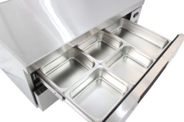 Picture of Chefs Range CB52BT Low Level freezer Chefs drawer - 3 x 1/1gn per drawer