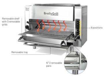 Picture of Casta BroilyGrill BRL8001 Heavy Duty Gas Overfired gas broiler Steakhouse grill