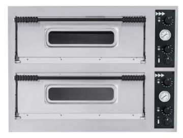 Picture of Chefs Range BAM44 twin deck electric pizza oven - 8 x 13"