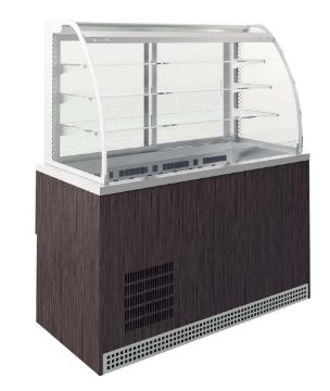 Picture of Emainox Self Supreme 8087392 - 3 Shelves + 4 x 1/1gn Refrigerated Grab & Go display with dolewell