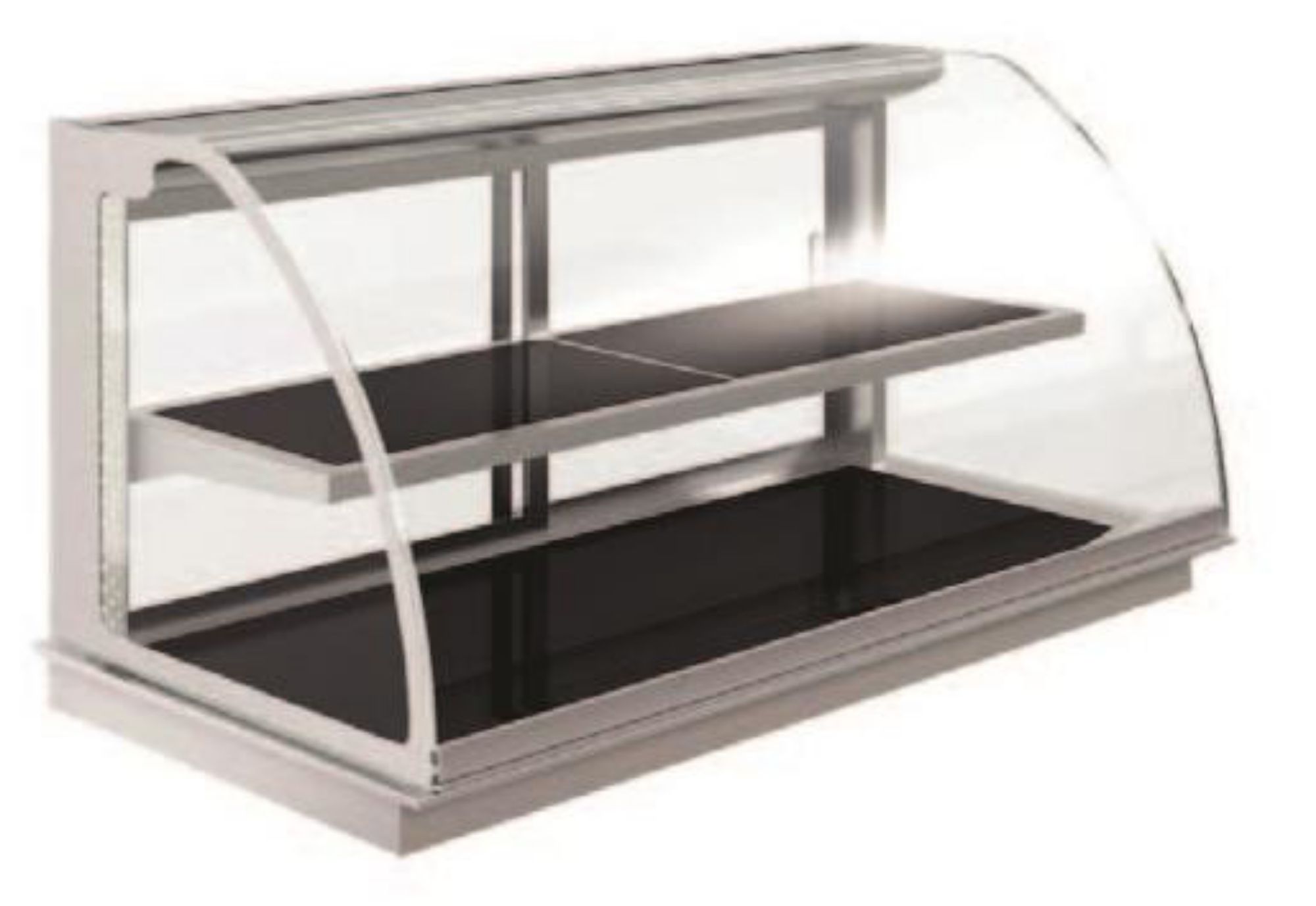 Picture of Emainox Elegance 8046727A 3 x 1/1gn Grab & Go Drop In Ceran 2 Tier Heated Display