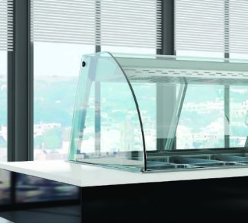 Picture of Emainox Mall 8046327HC 4 Pan - Drop In Self Serve refrigerated display with dolewell