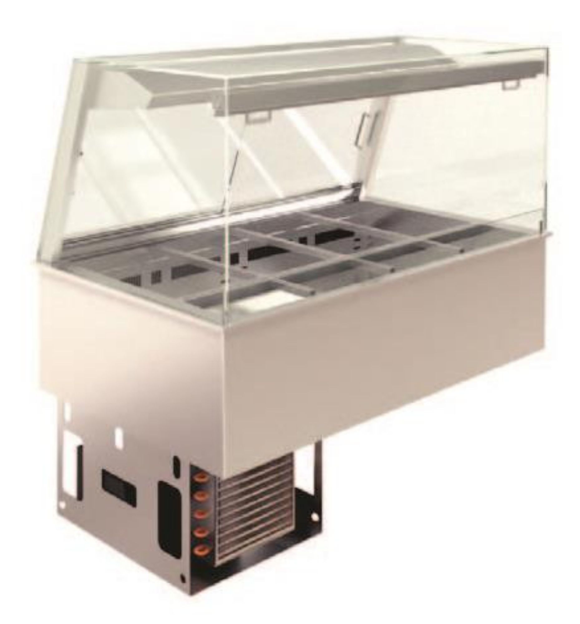 Picture of Emainox Mall 8046321QIHC 3 Pan - Drop In Serve over refrigerated display with deolewell
