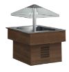 Picture of Emainox "Isola" Mobile Salad Bar with motorised sneeze guard - 4 x 1/1gn