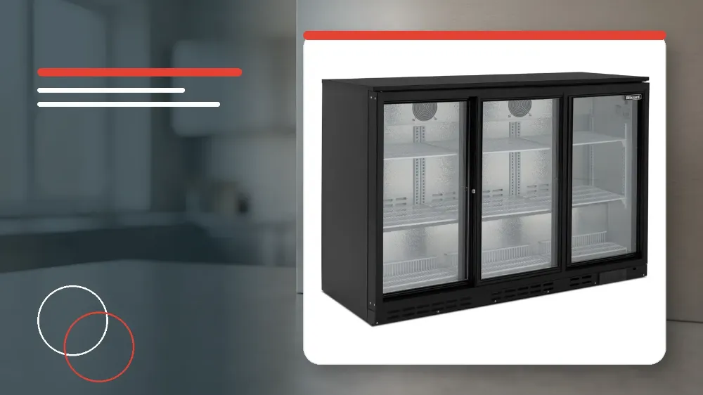 Blizzard BAR3SL Triple Sliding Glass Door Bottle Cooler Specifications and Features Guide