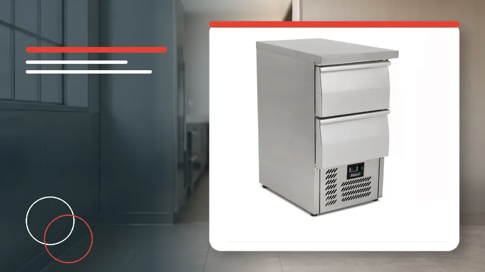 Blizzard BCC1-2D Compact Double Drawer Counter Refrigerator Specifications and Features Explainer