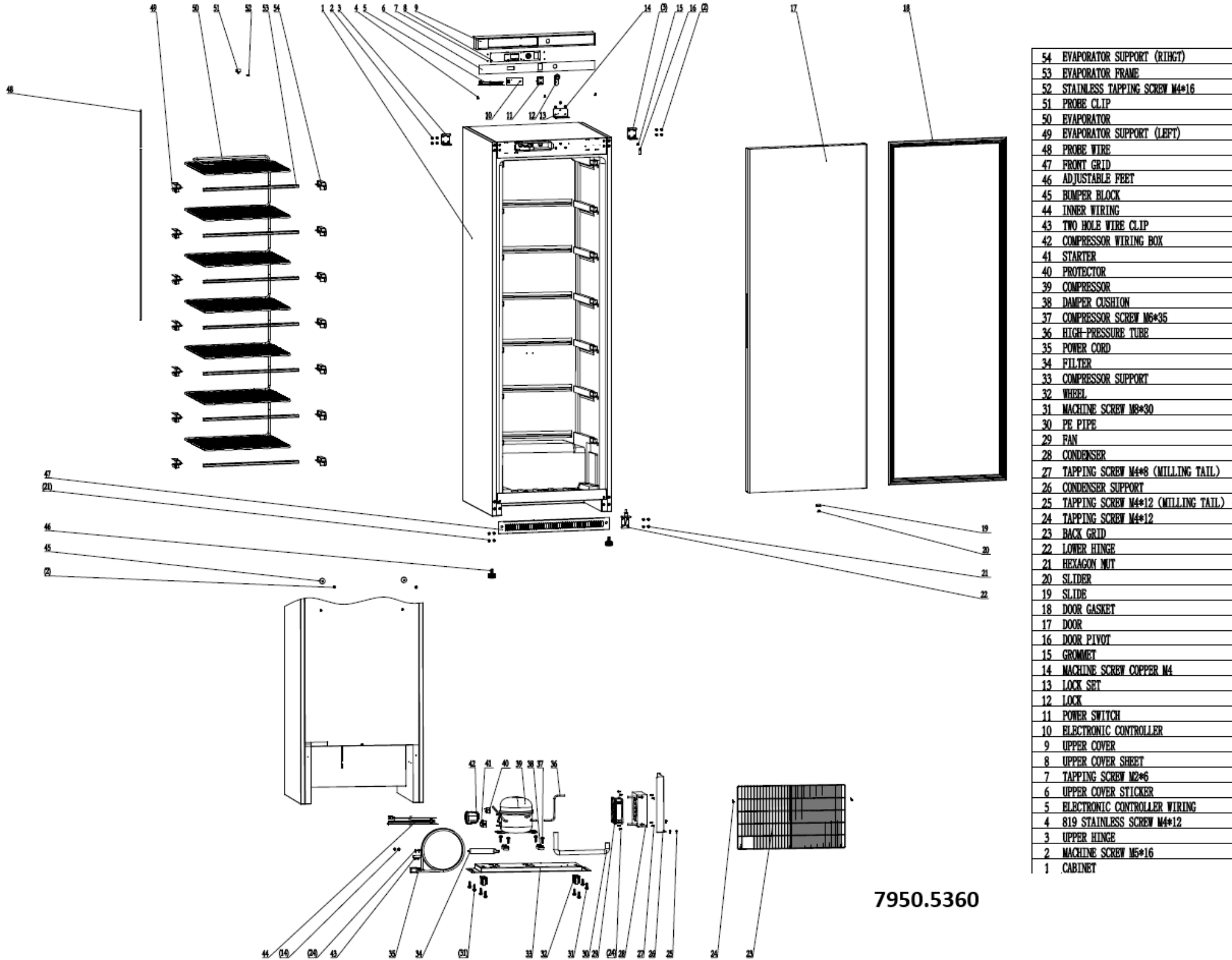 Picture of Combisteel Stainless Steel One-Door Freezer - 304 L
