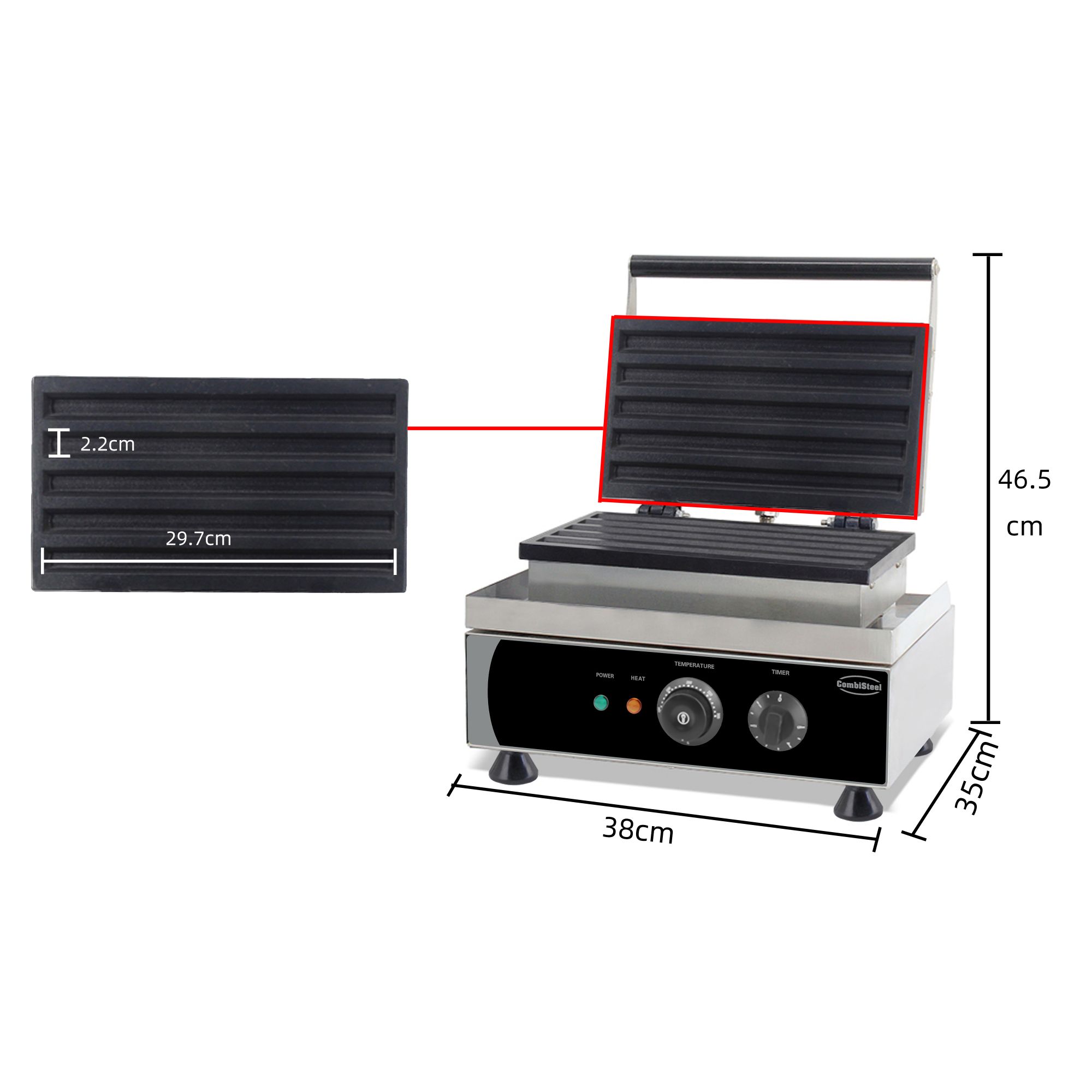 Picture of Combisteel Five-Piece Churros Waffle Iron