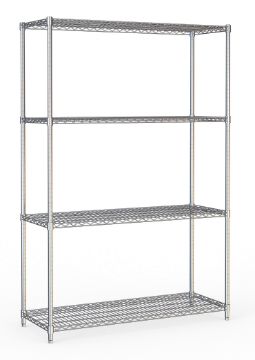 Picture of Combisteel Four-Level Chromed Steel Shelf Unit - 1200 mm