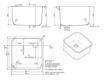 Picture of Combisteel AISI 304 Sink with Overflow - 250 mm Height