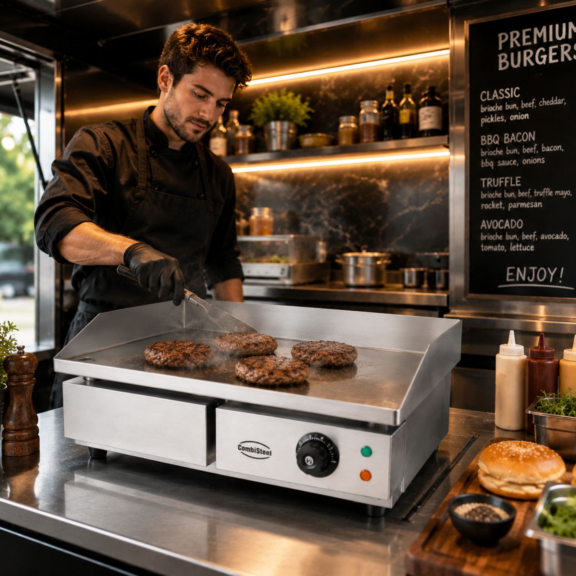 Picture of Combisteel Electric Smooth Fry Top - 3 kW