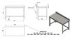 Picture of Combisteel 700 mm Open-Frame Worktable with Upstand - 800 mm