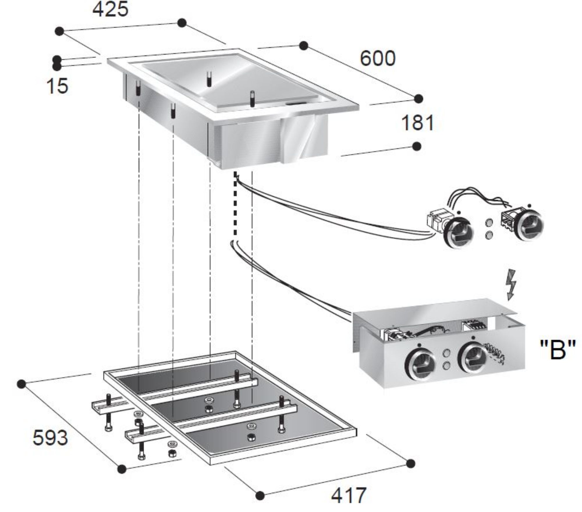 Picture of Combisteel Electric Smooth Fry Top - 3.9 kW