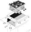 Picture of Combisteel Drop-In Four-Burner Gas Range - 14 kW