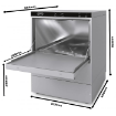 Picture of Combisteel Dishwasher Frontloader ENT 500-230 DP - With Drain Pump