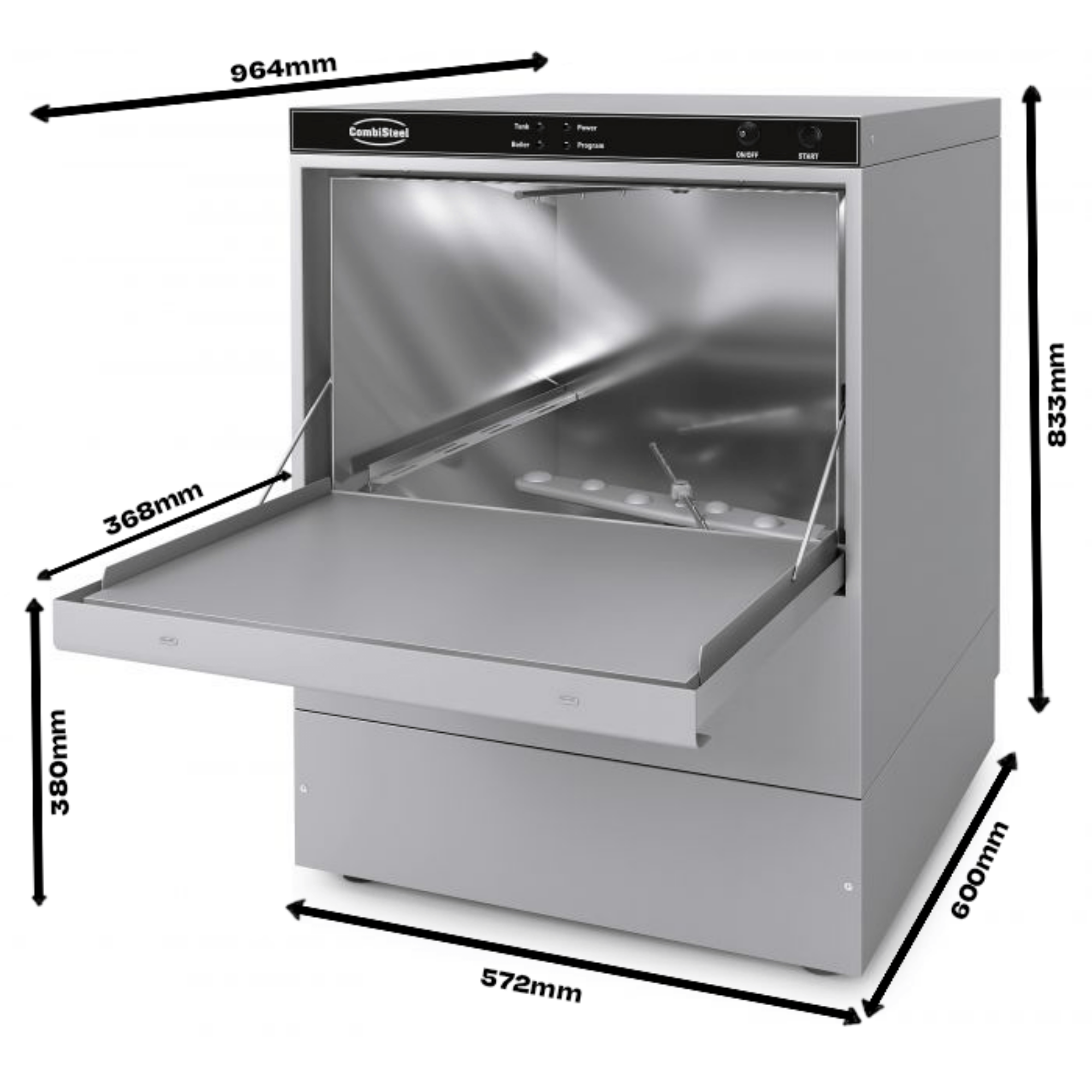 Picture of Combisteel Dishwasher Frontloader ENT 500-230 DP - With Drain Pump