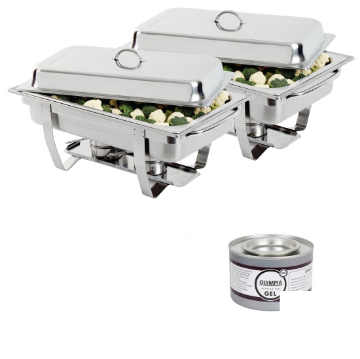 Picture of Special Offer 2x Milan Chafer and 72 Olympia Gel Fuel Tins