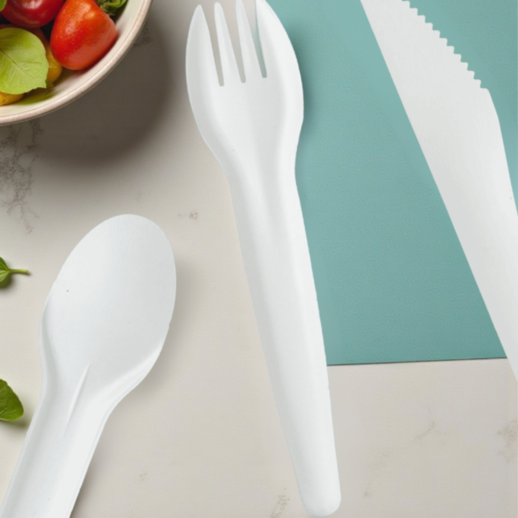Picture of Standard White Paper Fork (10x100)