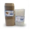 Picture of 1000ml Spiritpak Kraft Rectangular Cont & PP Lids (3x50's)