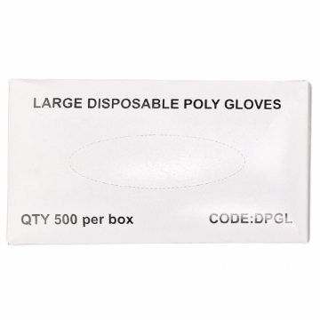 Picture of PE Disposable Gloves Clear Large
